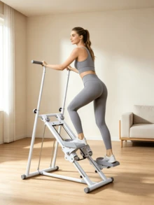 1pc Foldable Vertical Climber‑With Support Handles, 3‑Gear Adjustable Pedals, Adjustable Height, Sturdy Metal Frame, Space‑Saving, Full‑Body Home Fitness Equipment, Suitable For Home And Gym Workouts - Multiple Specifications - View 3