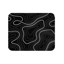 Minimalist Black & White Streamline Pattern Gaming Mouse Pad, Non-Slip Rubber Desk Mat, Smooth Glide Surface, Suitable For Computer Laptop Office Home, Abstract Art Decor, Back To School Supplies - A - View 10