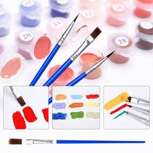 1件DIY數字油畫套裝，現代抽象肖像畫布繪畫組，含丙烯顏料繪畫用品，居家美學牆面藝術裝飾，適合成人初學者禮物，40*50cm/16*20inch 無框 - YOU39 - 查看 4