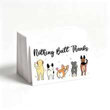 20/50Pcs Funny Dog Pattern Thank You Note Cards, Cute Pet Design Paper Package Insert Cards For Small Business Gift Decor - Sets - View 1
