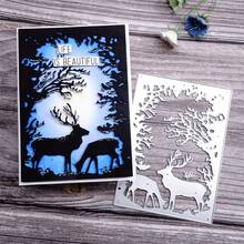 1pc Deer Graphic Metal Cutting Die, Suitable For DIY Scrapbooking Template, Handmade Greeting Card Tool And Holiday Home Decor Crafting Kit - Moose - View 8