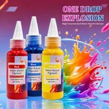 50ml High Concentration Water-Based Pigment 10 Colors, Suitable For Jewelry Casting, Terrazzo, Cement And Plaster Powder, Vibrant Colors, Suitable For Handmade And Art Projects, Durable Craft Material, Water-Based Coloring Agent, Water-Based Ink - Water-based - View 2