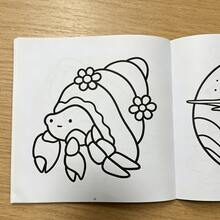 كتاب تلوين مشهد المحيط الجريء والسهل، 24 صفحة من أنشطة الرسم والتلوين للحياة البحرية تحت الماء، كتاب رسم أنماط الحياة البحرية البسيطة، لعبة تعليمية لتنمية المهارات الحركية الدقيقة للأطفال في مرحلة ما قبل المدرسة، لوازم التعلم المبكر للأطفال للقراءة والكتابة - ازرق عسكري - مشاهدة 4