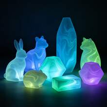 Dofuny 10g/Bottle Glow In The Dark Phosphorescent Powder Fluorescent Pigment DIY Handmade Soap Kit For Jewelry Making Epoxy Resin Decoration Coloring Agent - A - View 8