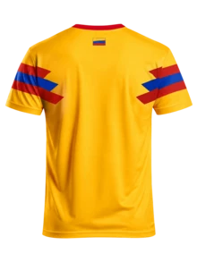 Men Custom Colombia Los Cafeteros Flag Print Soccer Jersey, Personalized Name Number Football Shirt Lightweight Fan Gear Training Casual Sports Gift - Orange - View 5