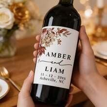 Custom Bottle Labels, Personalized Bottle Labels, Suitable For Dates, Valentine's Day, Christmas And Engagement Occasions, Wine Labels, Photo Wine Labels, Minimalist Wedding Gifts, Custom Wine Labels, Personalized Gifts, Wine Gift Labels - Wine Bottle Labels - View 4