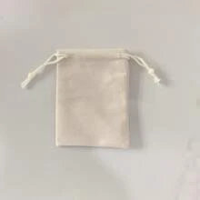 10/20/50/100 Pcs Beige Velvet Drawstring Bucket Pouch, Soft Gift Storage Bag For Wedding Favor, Jewelry, Cosmetics, Sachet, Multi‑Purpose - Beige - View 10