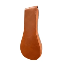 Portable Zipper Watch Storage Bag PU Leather Single Watch Travel Bag Watch Protective Case Dust-Proof Scratch-Resistant Watch Box Vintage Watch Box - Brown - View 8