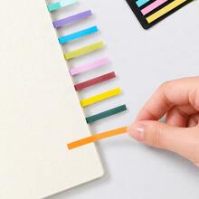 8 Sets 300pcs Colorful Transparent Sticky Note Index Tabs, Writable Waterproof Easy-Tear No-Residue Bookmark Stickers, Suitable For Student Reading Marking, Note Classification, Office Study And Planner - one-size - View 4