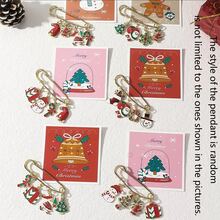 5 Styles Randomly Selected Christmas Multi-Functional Decorative Keychains, Minimalist Brooch Santa Claus, Reindeer, Snowman, Christmas Tree Bag Charms Gift Decoration Buckles For Lovers, Mothers, Friends Christmas Gifts Holiday Atmosphere Accessories Pendant Random Style - Christmas Pin - View 12