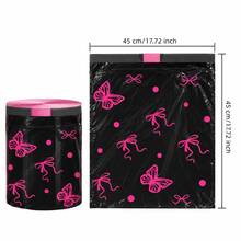 1 Roll 100pcs Scented Drawstring Trash Bags - Thickened Tear-Resistant - Pink Bow Pattern, Dense Polyethylene Drawstring Trash Bags - Multi-Purpose Disposable Storage Bags, Suitable For Kitchen, Bathroom, Living Room, RV, Bedroom, Office, Halloween And Christmas Gifts - A - View 13