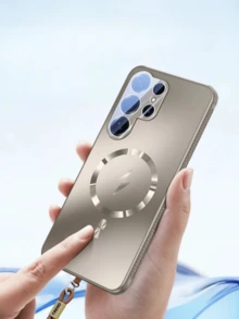 新款奢華超薄手機殼，具備散熱功能與強大磁吸力，適用 Galaxy S26/25 Ultra、S26/25 Plus、S2625、S25 Edge，相容 iPhone 18 Pro Max、17 Pro、16、15 Pro Plus，防震防摔保護，玻璃鏡頭保護防震保護殼 - 灰色附掛繩 - 查看 12
