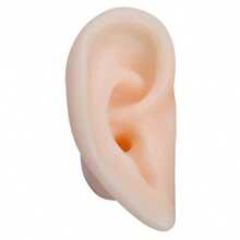 1pc Creative Silicone Adult Ear Model, Realistic Ear Training For Ear Cleaning, Fake Ear Halloween Gift - Beige - View 6