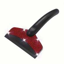 1pc Car Winter Snow Shovel With Rhinestone Decor, Stainless Steel Ice Scraper, Safety Emergency De-Icing Tool - A - View 15