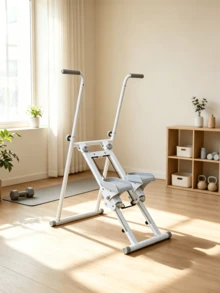 1pc Foldable Vertical Climber‑With Support Handles, 3‑Gear Adjustable Pedals, Adjustable Height, Sturdy Metal Frame, Space‑Saving, Full‑Body Home Fitness Equipment, Suitable For Home And Gym Workouts - Multiple Specifications - View 2