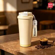Miniso 1pc 380ml Mini Cup Officially Licensed Miffy Rabbit Water Cup, A Portable Leak-Proof Travel Thermos Cup, A Cute Cartoon Insulated Drinking Cup, Suitable For Students And Girls For Outdoor Daily Use - White - View 6