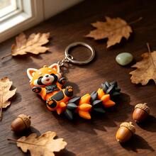 Cute Raccoon, 3D Printed, Movable Stress Relief Toy, With Flexible Movable Tail, Sensory Stress Relief Toy Gift, Suitable For Girls, Boys And Pet Lovers - Multicolor - View 11