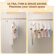 5pcs White Small Plastic Hangers For Kids Clothes, Mini Non-Slip Hangers Space Saving, Sturdy Wardrobe Hangers For Pants Coats Skirts, Perfect For Closet Laundry Dorm, Lightweight Portable Durable Compact Practical For Suitcase Travel Use - View 7