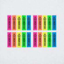 10-Pack Colorful PET Index Tabs Sticky Notes, 1000 Sheets Multi-Shape Writable Waterproof Bookmark Stickers, Removable Strong Adhesive Page Markers, Student Study Notes Office Supplies - one-size - View 10