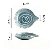 1pc Ceramic Spoon Holder, Leaf-Shaped Kitchen Utensil Rack, Suitable For Kitchen Countertop, Coffee Bar And Tea Station, Can Support Soup Ladle, Spatula And Cutlery Small Spoon Support Rack, Home, Cafe Decorative Kitchen Accessory, Suitable For Gift - View 16