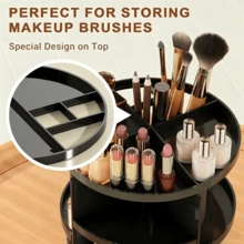 360° Rotatable Makeup Storage Organiser With 9 Adjustable Tiers, Practical Desktop Storage Unit For Sorting Cosmetics And Assorted Beauty‑Related Supplies. - 1PC - View 4