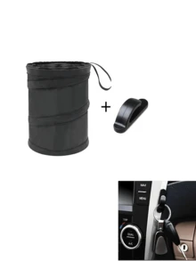 Foldable Hanging Car Trash Can & Storage Organizer, Car Trash Can, Picnic Trash Can, Leak-Proof, Large Capacity, Multi-Functional Car Storage Device, Suitable For Travel And Snack Storage, Applicable For Home, Office/Camping/Car Use - Compatible With All Car Models (Portable Design, Dual Function), Suitable For Outdoor Travel Use, Essential Gift For Drivers - A - View 15