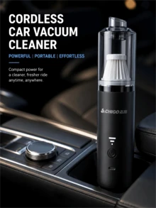 1pc Handheld Vacuum Cleaner, 130,000 RPM Turbo Fan, Adjustable Electric Air Duster, Brushless Motor Handheld Air Tube, High-Performance Car Vortex Turbo, Air Cushion Inflator, Pet Dryer, BBQ Blower - Black - View 8