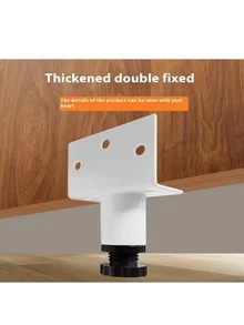 4pcs Multifunctional Metal Replacement Legs/Adjustable Height Furniture Feet Suitable For Cabinets Sofas Wardrobes Bedside Table 4 Sold - Multicolor - View 4