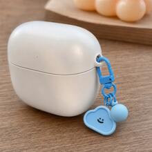 1/6pcs Cute Smiling Face Keychain, Colorful Geometric Shape Bag Charm With Beads And Chain Clasp, Suitable For Girls' Backpack Pendant Decoration Gift - Cloud Heart - View 10