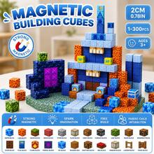 100PCS Magnetic Blocks Pink Castle DIY Fun Interactive Play Magnetic Building Blocks Set DIY Toy Stacking Game Blocks Construction Children Boys Girls Christmas Birthday Gift ABS Material Strong Magnetism - Royal Blue - View 3
