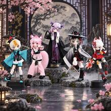 Yuming Night Walk Series 8-Inch BJD Movable Doll Statue Blind Box, 1 Random Style, Exquisite Dress-Up Doll, Collectible Display Piece, Birthday Gift - Ghostly Night Journey - View 1