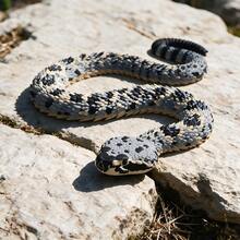 Movable Eastern Rattlesnake, Realistic Game Toy, Extra Large - 95cm, Medium - 50cm, Lifelike Scale Texture Flexible Joint Snake Decoration, Suitable For Home And Study Display - Multicolor - View 4