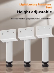4pcs Multifunctional Metal Replacement Legs/Adjustable Height Furniture Feet Suitable For Cabinets Sofas Wardrobes Bedside Table 4 Sold - Multicolor - View 7