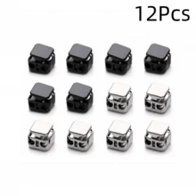 6/10/12Pcs Metal Cord Lock Adjuster, Heavy Duty Double Hole Press, Quick Fastening Drawstring, Universal For Pants Cord, Shoelaces, Zipper Pull - Multicolor - View 18