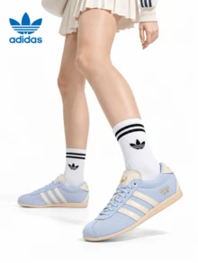 Adidas New ANFU Vintage Versatile Casual Thin-Sole Lightweight Sneakers For Women - Blue and White - View 3