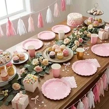 1/10/20 Pcs 7-Inch Butterfly Theme Disposable Paper Plates, Leak-Proof And Thick, 3-Second Quick Cleanup, Suitable For Parties, Camping, Home, Graduation Ceremonies, Valentine's Day, Spring And Summer Events - Multicolor - View 2