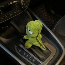 Cute Dinosaur Plush Gear Shift & Handbrake Cover Set - Universal Fit Soft Warm Car Interior Decoration, Anti-Slip & Comfortable Grip - A - View 6