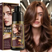 5-In-1 Ginseng & Reishi Mushroom Shampoo, Plant-Based Formula, Moisturizes Hair, Adds Shine, Quick Dyeing, Long-Lasting Color, Gentle & Non-Irritating, Suitable For All Hair Types - Multicolor - View 1