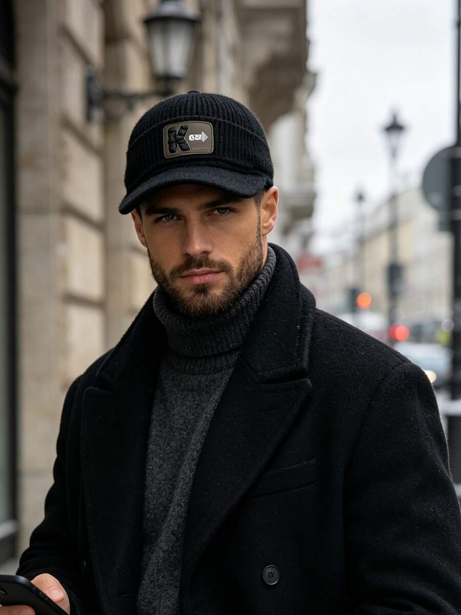1pc Letter Logo Duck Tongue Baseball Cap, Windproof, Sun Protection, UV Protection, 3D Design, Foldable, Fashionable, Versatile, Elegant, Soft & Comfortable, Breathable, Multi-Functional, Flattering, Face-Slimming, Suitable For Beach, Outdoor, Hiking, Cycling - Multicolor - View 1