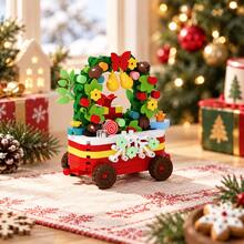 2pcs/6pcs/452+Pcs Christmas Building Blocks Set, Christmas Building Blocks Assembly Set, Christmas Train Building Blocks, Christmas Wreath Building Blocks, Miniature Building Blocks, Display Decor, Adult Christmas Gift - Multi-color Christmas Toy Train - View 9