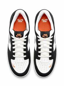 Nike Sepatu lari kasual atletik ringan model rendah SB Force 58 terbaru untuk pria dan wanita, tahan aus. - Hitam dan Putih - View 1