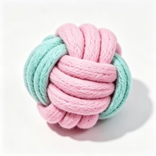 3 Packs Dog Rope Chew Toys, Cute Color Knotted Cotton Toy Set, Bite Resistant Teeth Cleaning Interactive Puppy Toys For Small Medium Dogs, Tug Of War Pet Play Toys - Multicolor - View 9