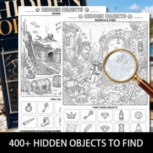 Wonder Museum Treasure Hunt: Lukisan Pencarian Benda Tersembunyi Bertema Museum untuk Dewasa, 400+ Benda Tersembunyi, Buku Teka-Teki Penghilang Stres Tanpa Layar - HCYPSZ205-2 - View 3