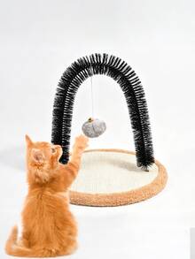 Irresistible Cat Grooming Brush & Itch Relief Toy - Cat Arch Self-Grooming Tool: Provide Massage & Grooming For Your Beloved Cat, A Must-Have For Pet Lovers! - Multicolor - View 11