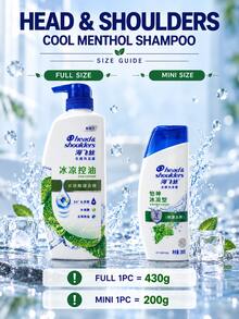 Sampo Head & Shoulders, Ukuran Penuh 430g/Sampel 200g Mengontrol Minyak, Kelembutan Tahan Lama dan Mengontrol Ketombe, Cocok untuk Semua Jenis Rambut - Menyegarkan dan Sejuk - View 4