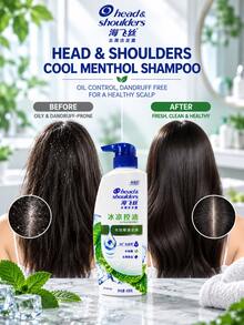 Sampo Head & Shoulders, Ukuran Penuh 430g/Sampel 200g Mengontrol Minyak, Kelembutan Tahan Lama dan Mengontrol Ketombe, Cocok untuk Semua Jenis Rambut - Menyegarkan dan Sejuk - View 10