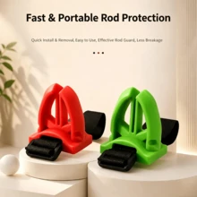 1pc/2pcs/4pcs Set Fishing Rod Holder, Multi-Functional Bridge Fishing Boat Fishing Railing Rod Protector, Wall-Mounted Garage Fishing Rod Storage Rack, Equipped With Adjustable Straps, Portable Design, Soft Material Cushioning Reduces Rod Damage, Perfect For Quick Installation On Bridges And Boats, Multiple Color Options - Multicolor - View 5