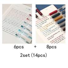 6PCS 0.5MM Colorful Neutral Pens, High-Value Portable Markers, Transparent Plastic Barrel Suitable For Home, Study, Office Scenarios, Perfect For Back To School, Thanksgiving, Christmas, Halloween - Multicolor - View 7