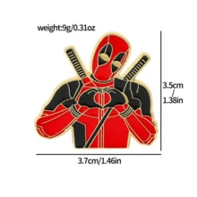 FIFA FIFA 1pc Fashionable Cartoon Funny Deadpool Enamel Pin, Backpack & Clothing Accessory, Metal Badge Jewelry, Gift For Friends - View 4