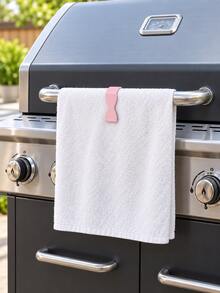 2Pcs Heavy Duty Non‑Slip Dish Towel Clips Anti‑Fall Towel Hanger Holders No Drill Fixing Clamp For Oven Handle Dishwasher Stove Bathroom Rack Multi‑Purpose Home Kitchen Storage Organizer 3 Colors Available - Multicolor - View 5